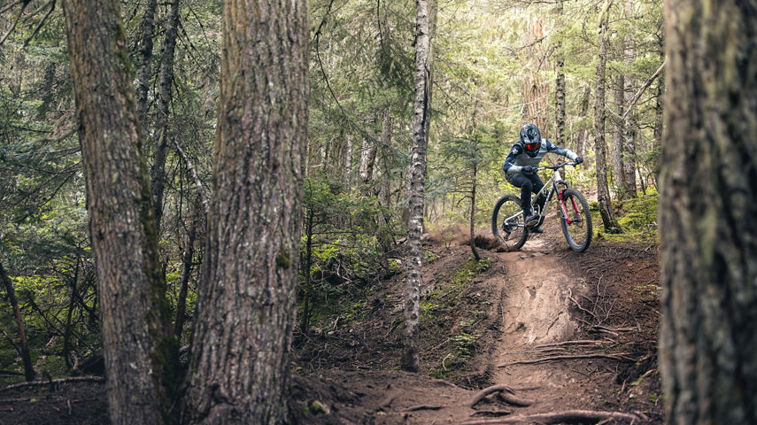 Athlete Biking at Whistler Blackcomb Bike Park