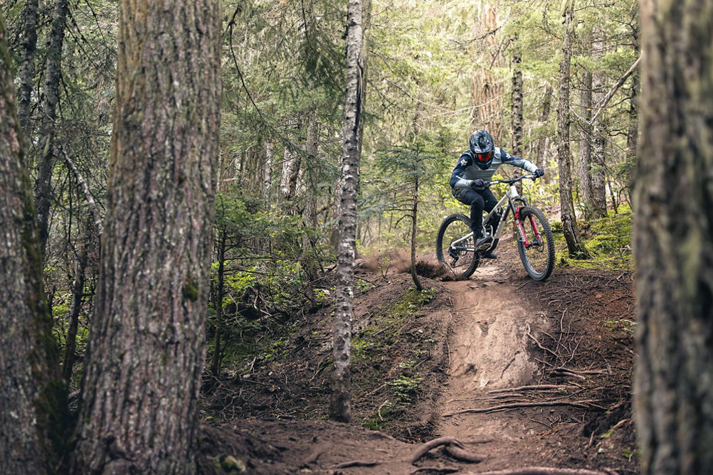 Athlete Biking at Whistler Blackcomb Bike Park