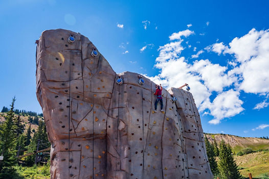 Gold Summit Rock Climbing Wall at Alpine Camp Breckenridge
