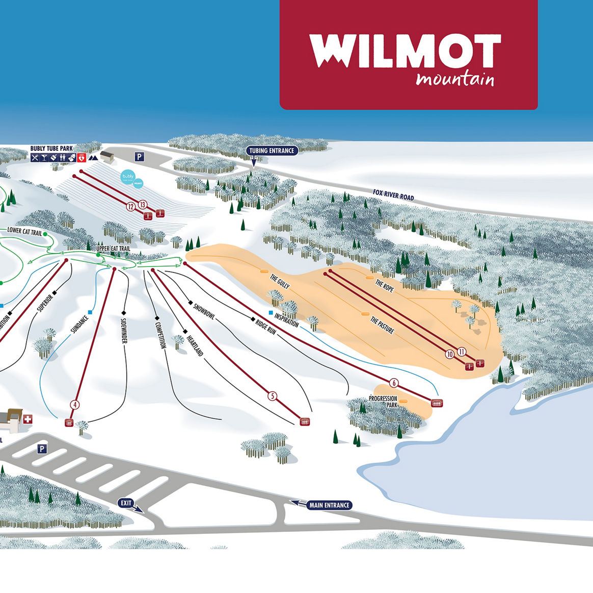 Wilmot Winter 2024-2025 Season Trail Map