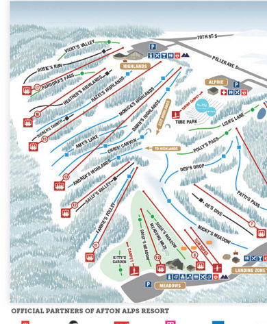 Afton Alps Winter 2024-2025 Trail Map