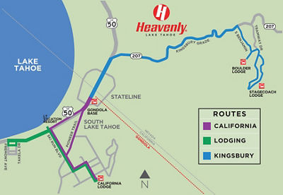 Heavenly Winter 2024-2025 Bus Route Map