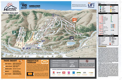 Hunter Winter 2024-2025 Trail Map