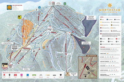 Northstar Winter Trail Map 2023-24