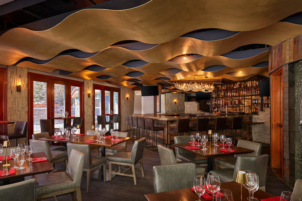 Interior of Alpine and Antlers Restaurant at Beaver Creek Lodge
