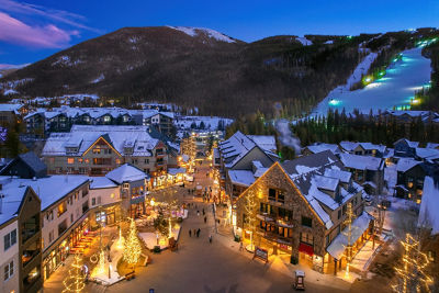 Holiday Lighting in Keystone Village