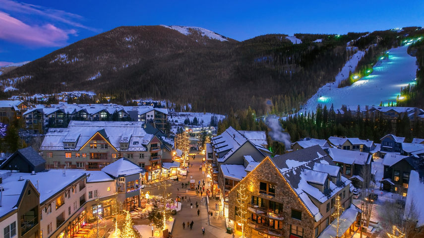 Holiday Lighting in Keystone Village