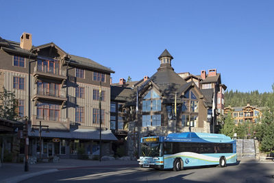 TART Bus Parked Outside of Lodge at Northstar