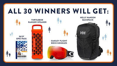 Ski More, Win More Sweepstakes Prizes