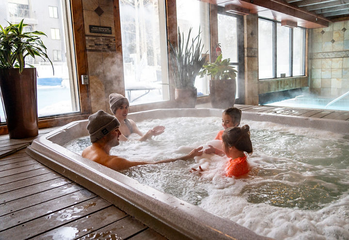 Family in Hot Tub at Keystone Lodge and Spa