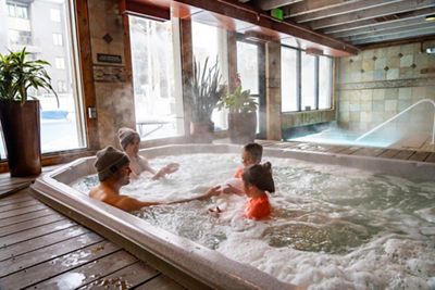 Family in Hot Tub at Keystone Lodge and Spa