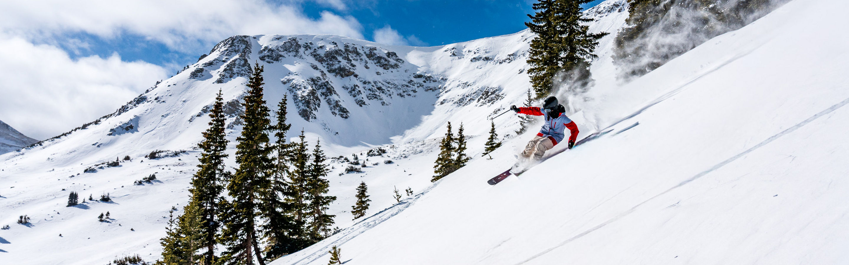 Skier on Peak 6 at Breckenridge
