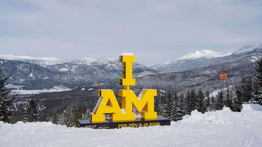 Whistler Blackcomb Invictus Games Event 2025 Promotional Image I AM Signage