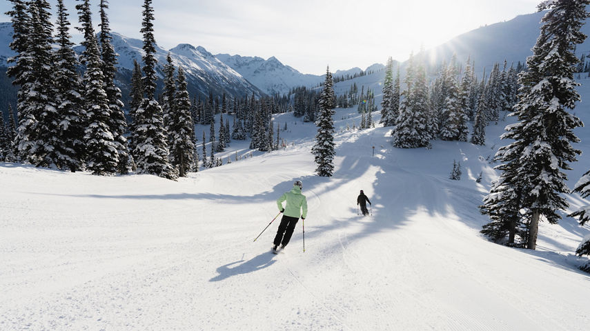 Guests Skiing at Whistler