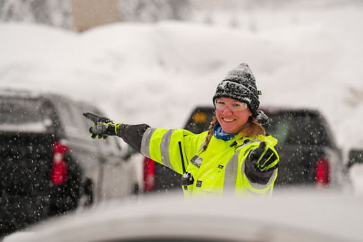 Parking Lot Team at Stevens Pass