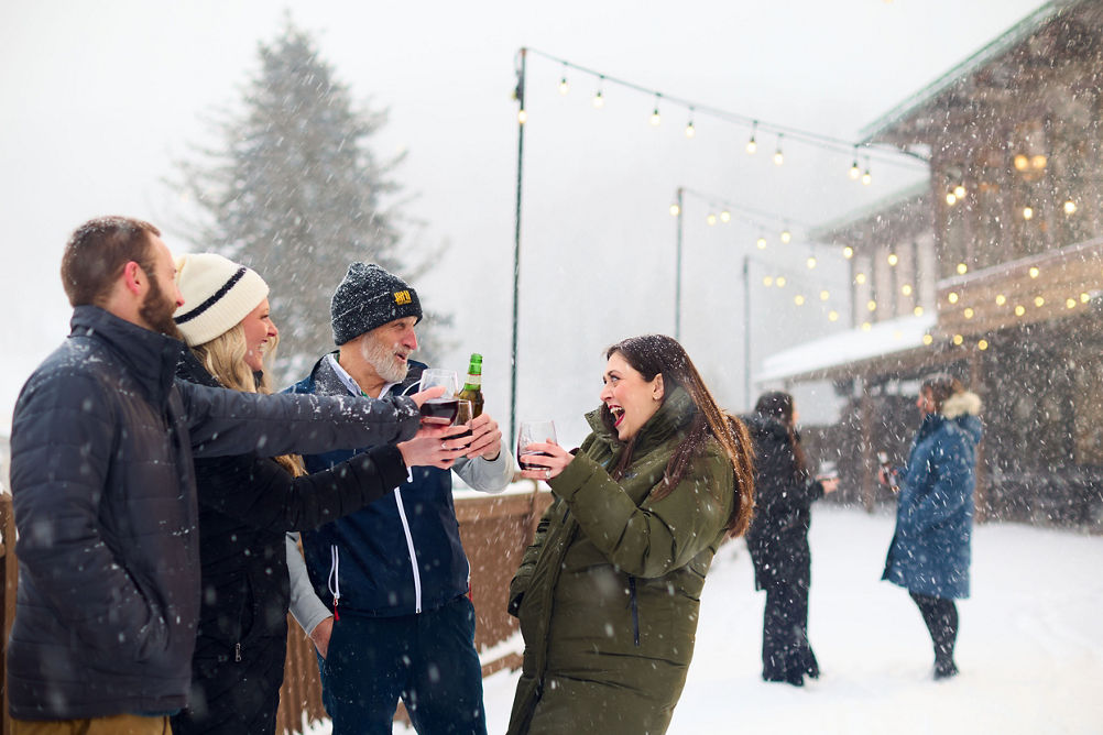 Coworkers Enjoying Apres at Seven Springs