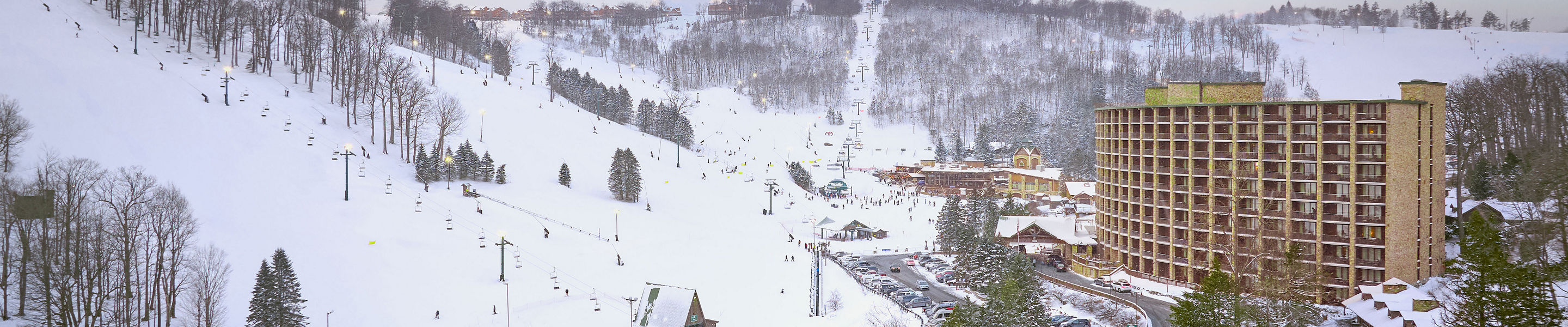 Exterior of Seven Springs Slopeside Hotel