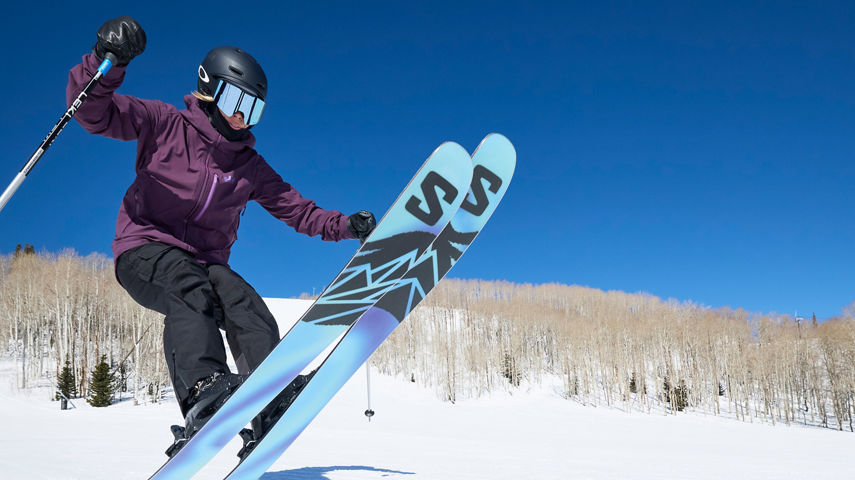 Skier Jumps Up at Park City