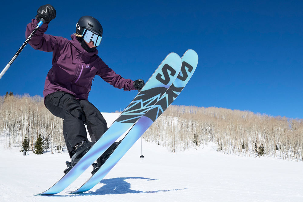 Skier Jumps Up at Park City