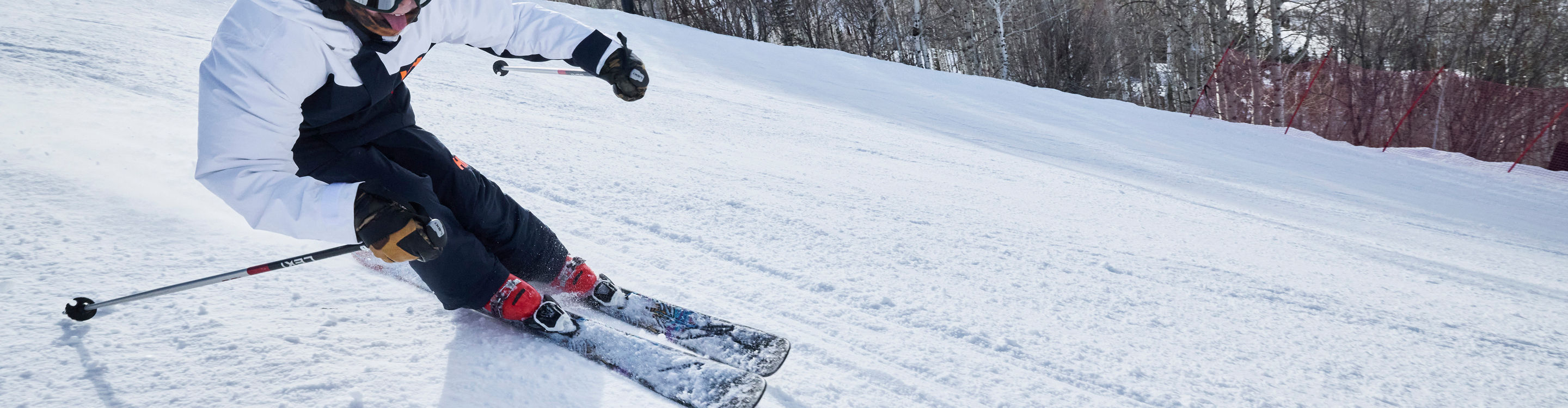Skier On Groomed Run at Park City