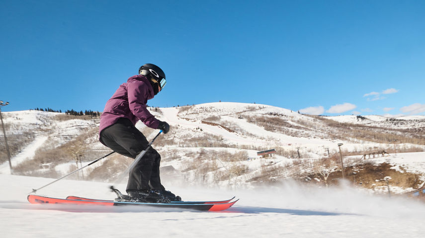 Woman Skiing at Park City