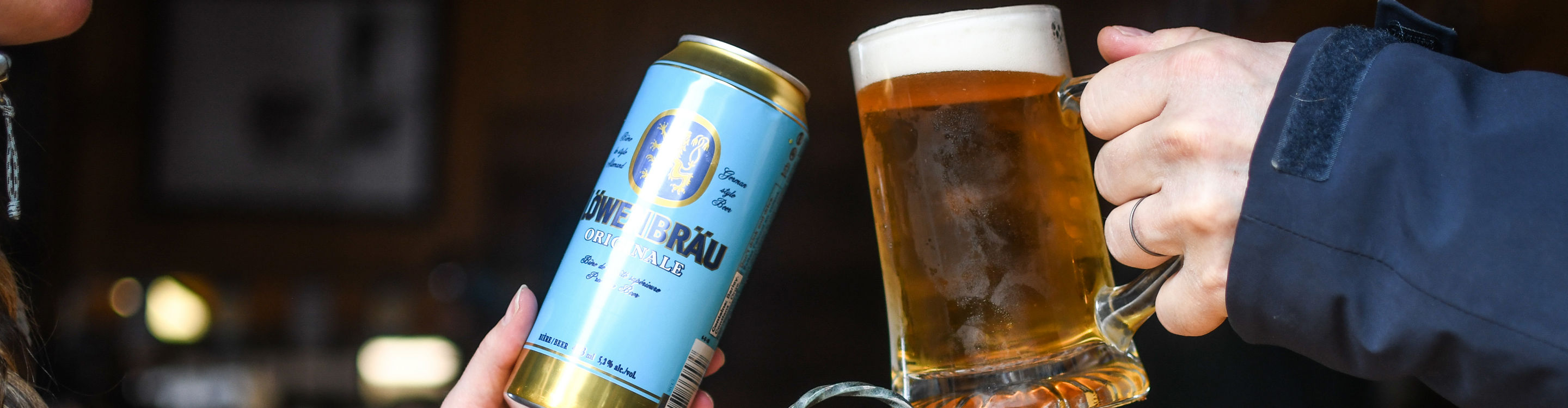 Guests Cheersing Beers at Horstman Hut at Blackcomb Mountain