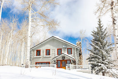 Spring Exterior of Trapper's Cabin at Beaver Creek