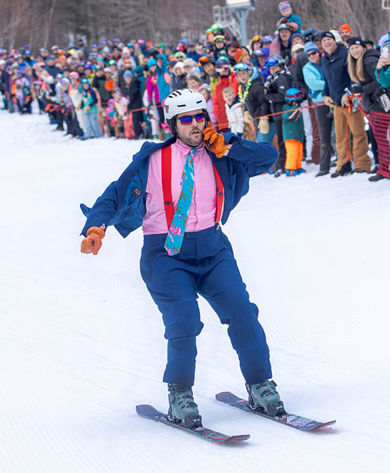 Pond Skimming at Stowe Spring Bash 2025 Event