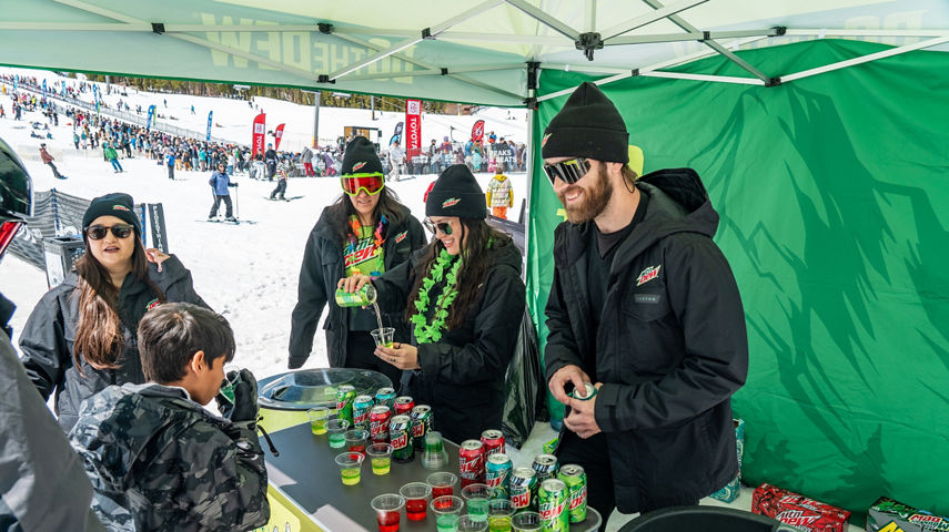 Do The Dew Table at Breckenridge Peaks & Beats 2025 Event
