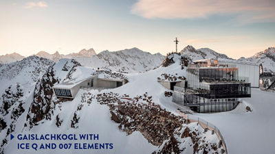 Gaislachkogl with ice Q and 007 ELEMENTS