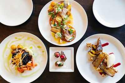 Top-View of Summer Alpine Table