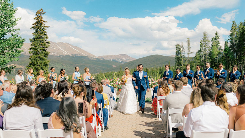 Summer Wedding Ceremony at Breckenridge