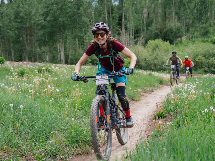 Women Mountain Biking with VNTRbirds at Crested Butte