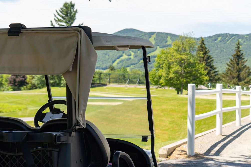 Golf Cart at Mount Snow Golf Course