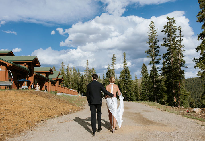 Bride and Groom Portrait at Keystone