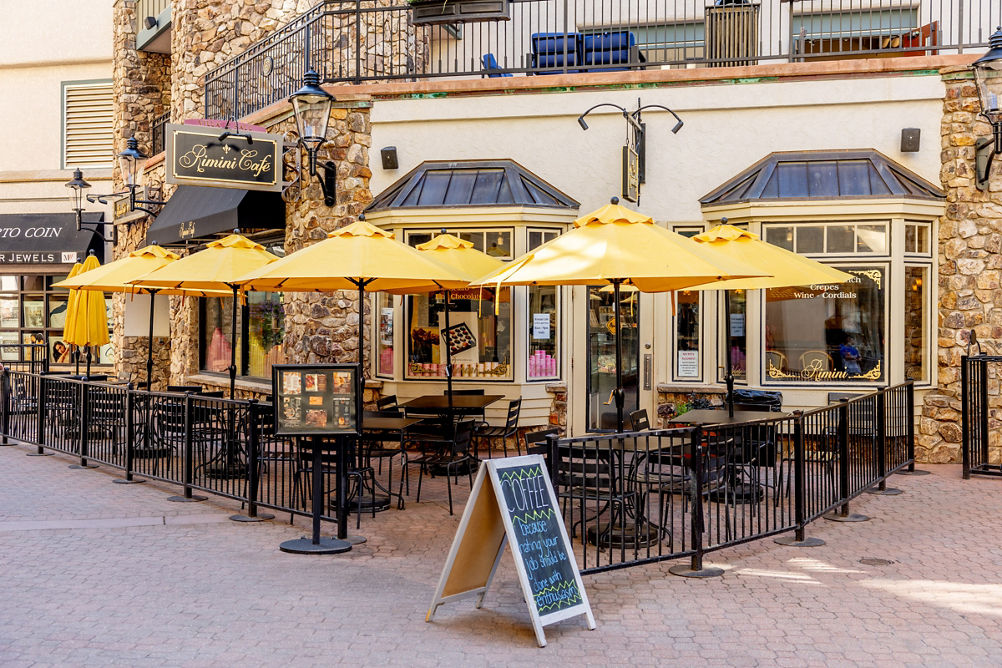 Summer Exterior of Beaver Creek Rimini Cafe