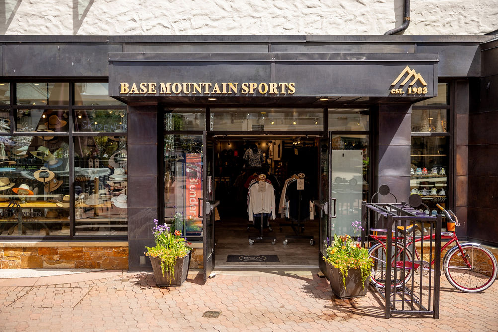 Summer Exterior of Beaver Creek Base Mountain Sports Storefront