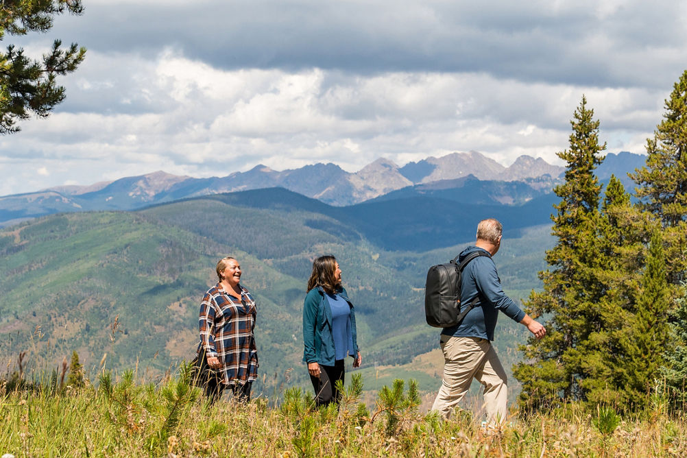 Group of Friends Hiking at Vail