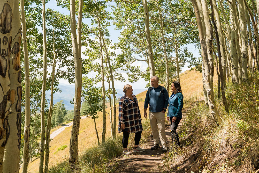 Group of Friends Hiking at Vail