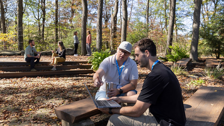 Coworkers Conversing at Seven Springs Meadowoods