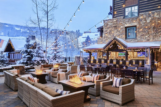 Fireside Patio Area at Beaver Creek Daniel's Bar & Grill