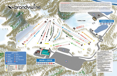 Brandywine Winter 2025-2026 Trail Map