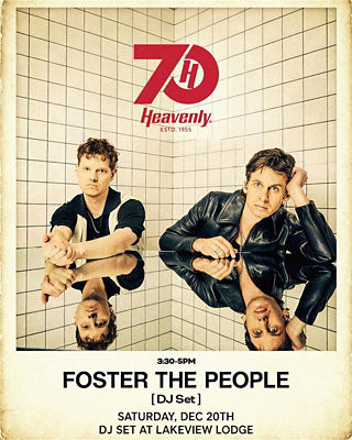 Heavenly Foster the People DJ Set 2025 Event Promo