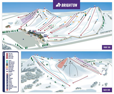 Mt. Brighton Winter 2025-2026 Trail Map