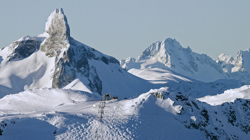 Snow-Covered Iconic Black Tusk
