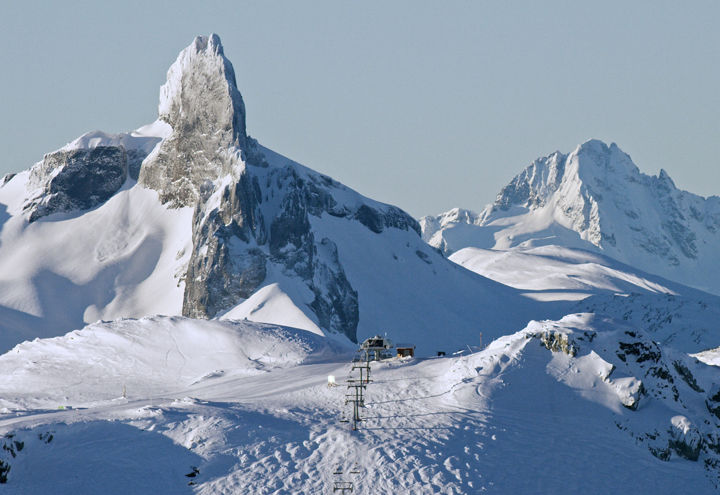 Snow-Covered Iconic Black Tusk