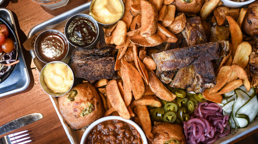 Dusty's BBQ Platter at Dusty's Bar & Restaurant