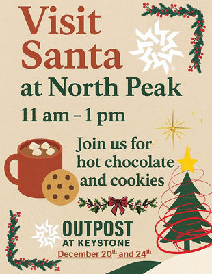 Keystone Visit Santa at North Peak Event 2025 Promo