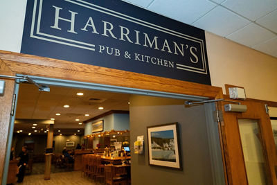 Exterior Sign at Harriman's Restaurant