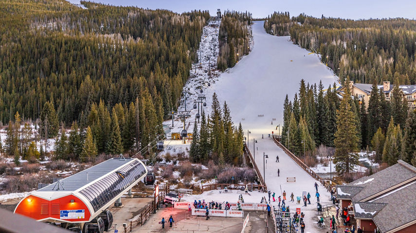 Scenic View of Keystone from Kindred Resort Balcony